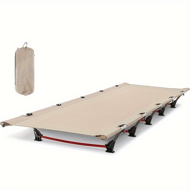 TEMU Outdoor-Campingbett, Ultraleichtes Faltbares Rucksackbett, Einfaches Aufstellen in 60 Sekunden, Trägt 150 kg, Tragbares Campingbett für Erwachsene für Camping, Wandern, Reisen und Zuhause