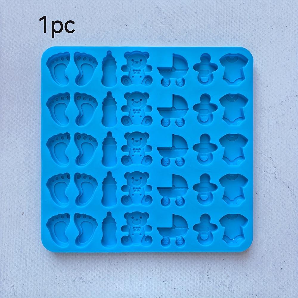 TEMU 1-2-3pcs 35-cavity Onesie Baby Bottle Mold, Chocolate Candy Silicone Molds For Pudding, , Ice Cube Making Molds, Cake Decorating Baking Tools