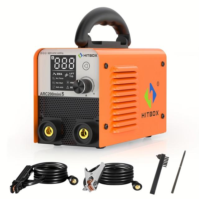 TEMU Hitbox Arc200mini3 Portable Arc Welder/gasless Machine - 110v Single Voltage, Compact & User-friendly With, /ac Compatible (no Required) For Diy, , Small/medium - Professional &