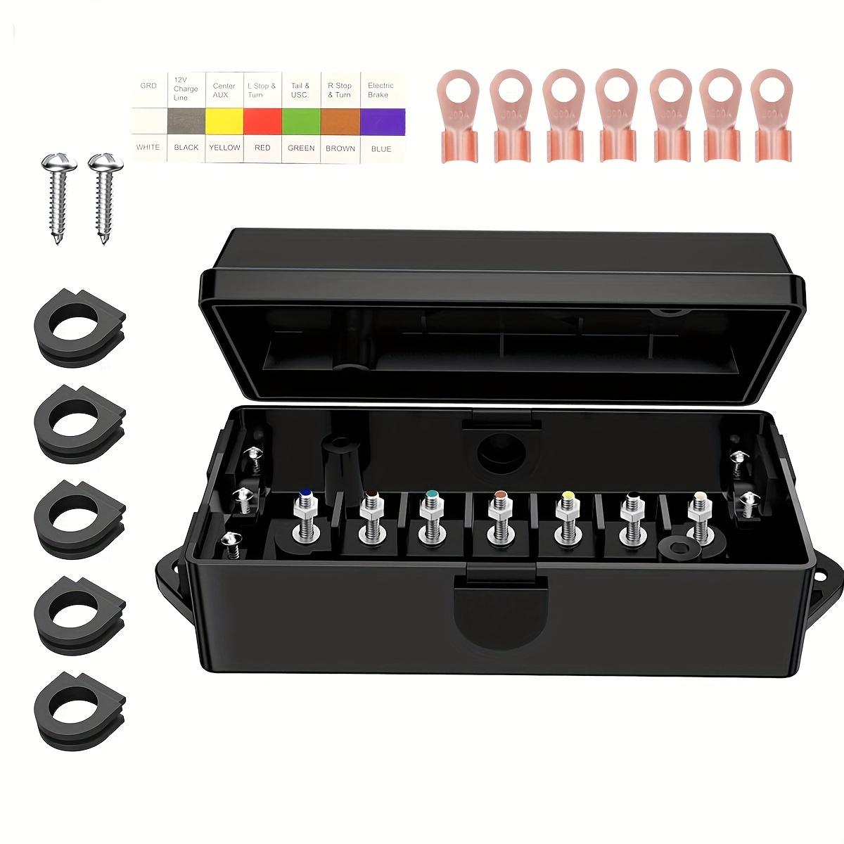 TEMU 7-way Trailer Wiring Harness With 7 Terminals For Rewiring Rv Camping Trailer Lights