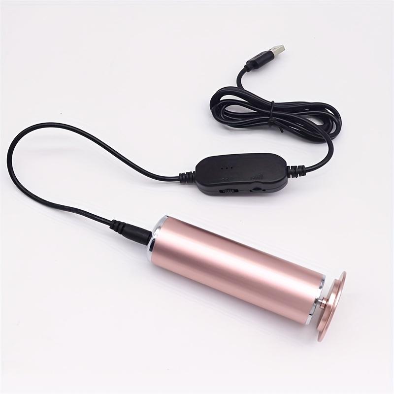 TEMU أداة إزالة الجلد الميت الكهربائية USB، مطحنة قدم كهربائية قوية مع وحدة تحكم في السرعة و 60 قطعة من أقراص ورق الصنفرة البديلة، أداة العناية بالباديكير