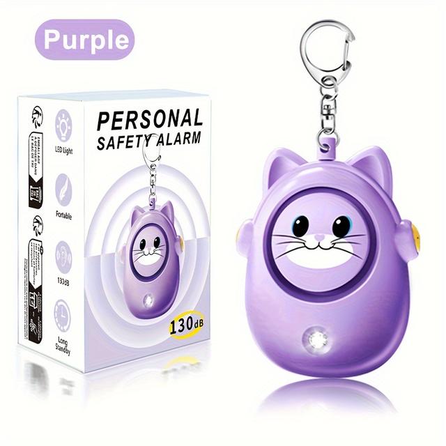 TEMU 1pc Personal Safety Alarm For Women, 130 Db Loud Self Siren With Led Strobe Light, Personal Device, Alarms For Women Elderly
