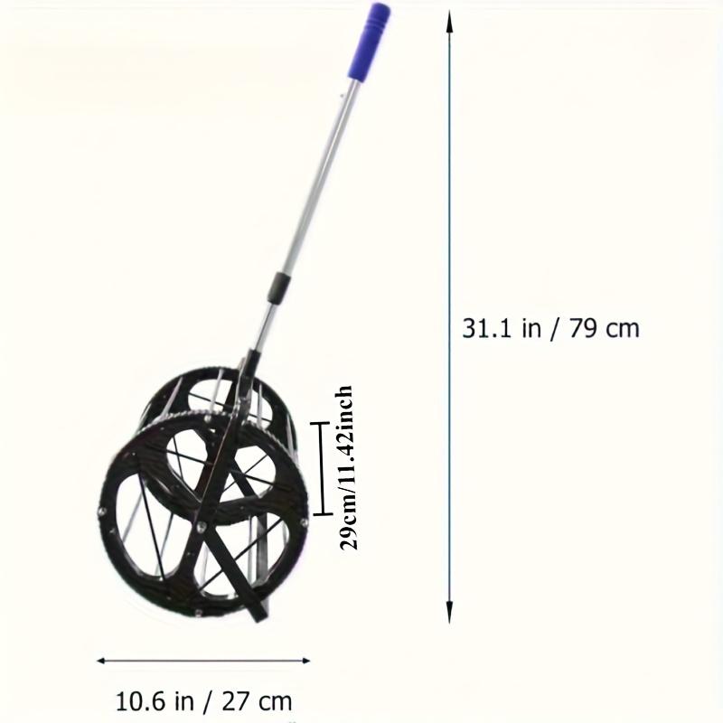 TEMU Extra Large Automatic Tennis Ball Retriever, Stainless Steel Material, 80+ Ball Large Capacity, Dual-use Handle Model, Coaching Training Ball Picker, Usable In 5 , For School And Club