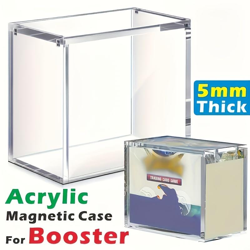 TEMU 5mm Acrylic Display Case, For Booster Boxes, Transparent Magnetic Closure Storage Box, Designed For Trading Cards, Collectibles And Sports Memorabilia, The Product Dimensions