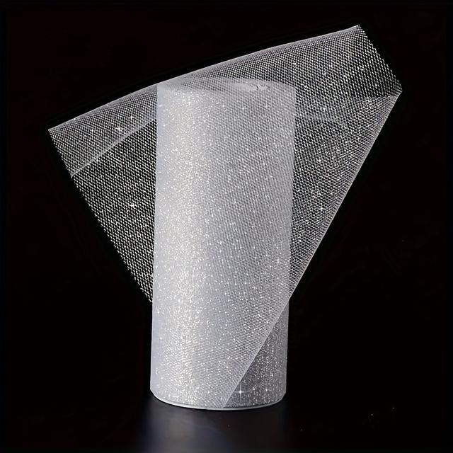 TEMU 1 szt. Rolki Tylu z Brokatem 25 Jardów, Cekinowa Wstążka na Szpuli, Siatka do Ślubu, Spódniczka , Pakowanie Prezentów, Dekoracje Imprezowe