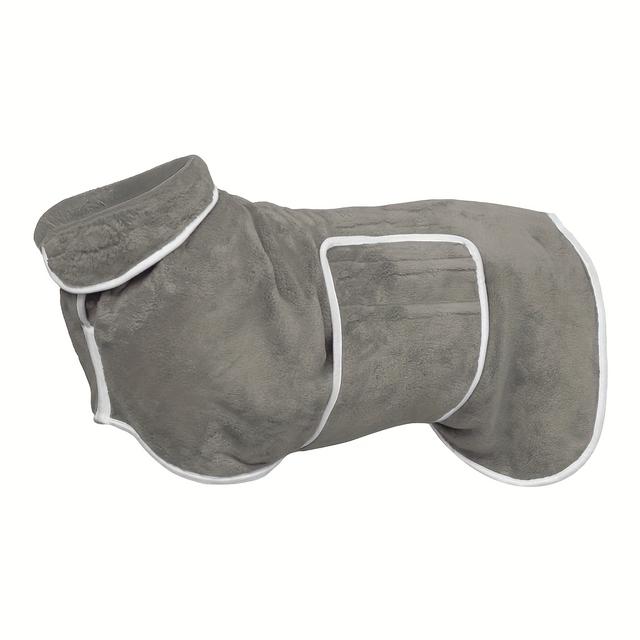 TEMU Dog Winter Coat, Super Absorbent Dog Sweater, Dog Bathrobe Towel Drying Coat, Soft Adjustable Collar & Belly Strap Fast Drying Pet Coat