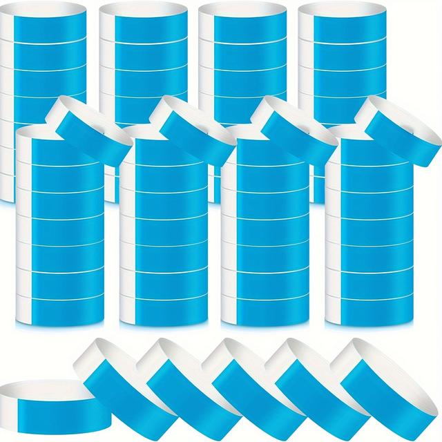 TEMU 300pcs Colored Wristbands For Events Wrist Bands Paper Bracelets Wristbands Waterproof Arm Bands For Events Adhesive Wristbands For Party