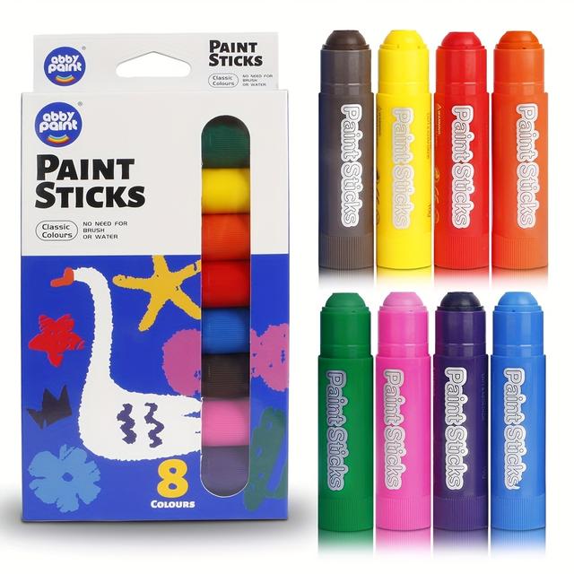 TEMU Portable Solid , An 8-color Set, For Easy Creation On Various Surfaces, Brightening Up Holiday Gift Lists