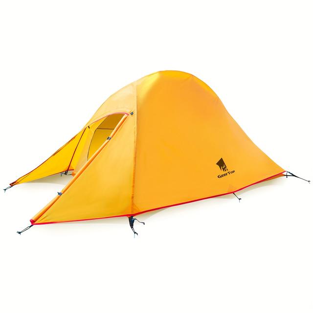 TEMU GEERTOP 2인용 캠핑 텐트, 3-4계절 더블 돔 텐트, 초경량 아웃도어 백패킹 하이킹용