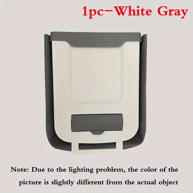 TEMU 1 Pack, Foldable Trash Can (can Store Garbage Bags), Kitchen Trash Can/household Cabinet Door Wall-mounted Trash Storage Bin/telescopic Car Trash Can, Which Can And Is Easy To Store