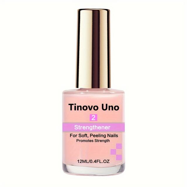 TEMU Tinovo Uno - Protector para el fortalecimiento de uñas, se al aire, débiles y delgadas de color rosa natural, previene la