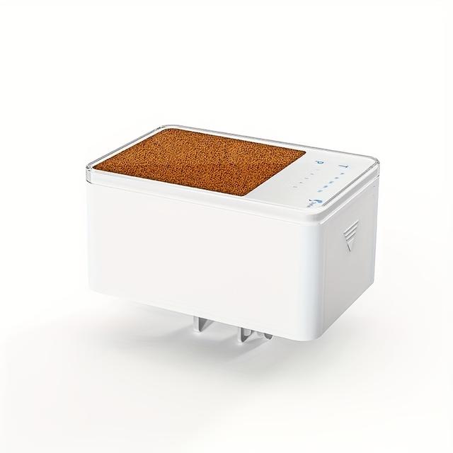 TEMU Kleiner Fisch Automatischer Futterautomat Fisch Futterautomat Zeitgesteuertes Quantitatives Aquarium Zubehör Guppy Futter Spender für Ornamentalfische, Ohne Batterie