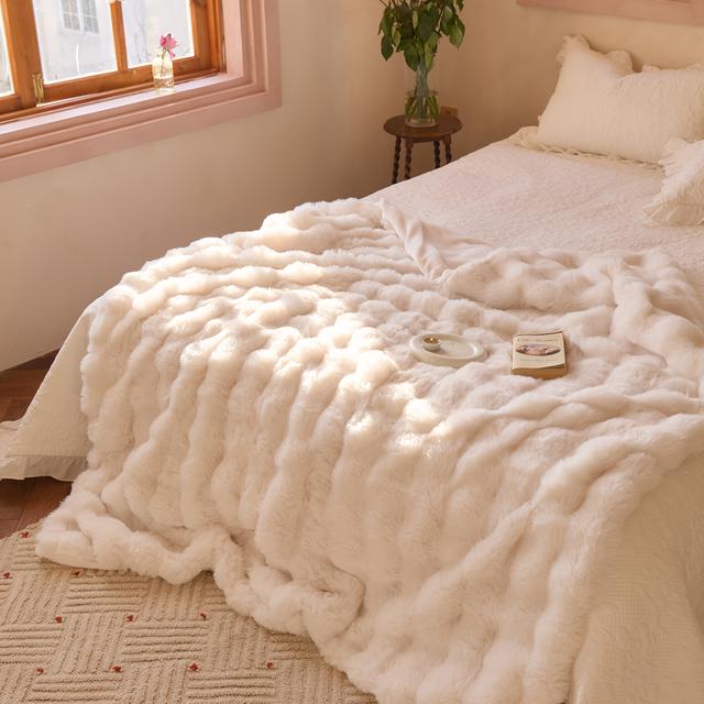 TEMU 1 de felpa y con diseño - Ideal para dormitorio, habitación de invitados, sala, , auto o sofá; en todas . Mantita gruesa que un mejor sueño gracias a sus características acogedoras