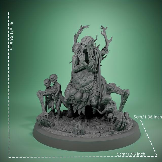 TEMU Seelenhirte Hag 3D Miniatur, handbemalte Tischrollenspiel-Accessoire, Taktische Taktiken, Spielzimmer-, Sammelfigur für RPG, Perfekt für Weihnachten, Halloween-Geschenke