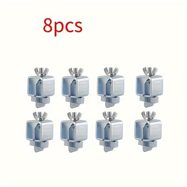 TEMU 8pcs Shawnice Welding Clamps Set - Durable Metal, Ideal For Auto Body Panel & Sheet Metal Repairs