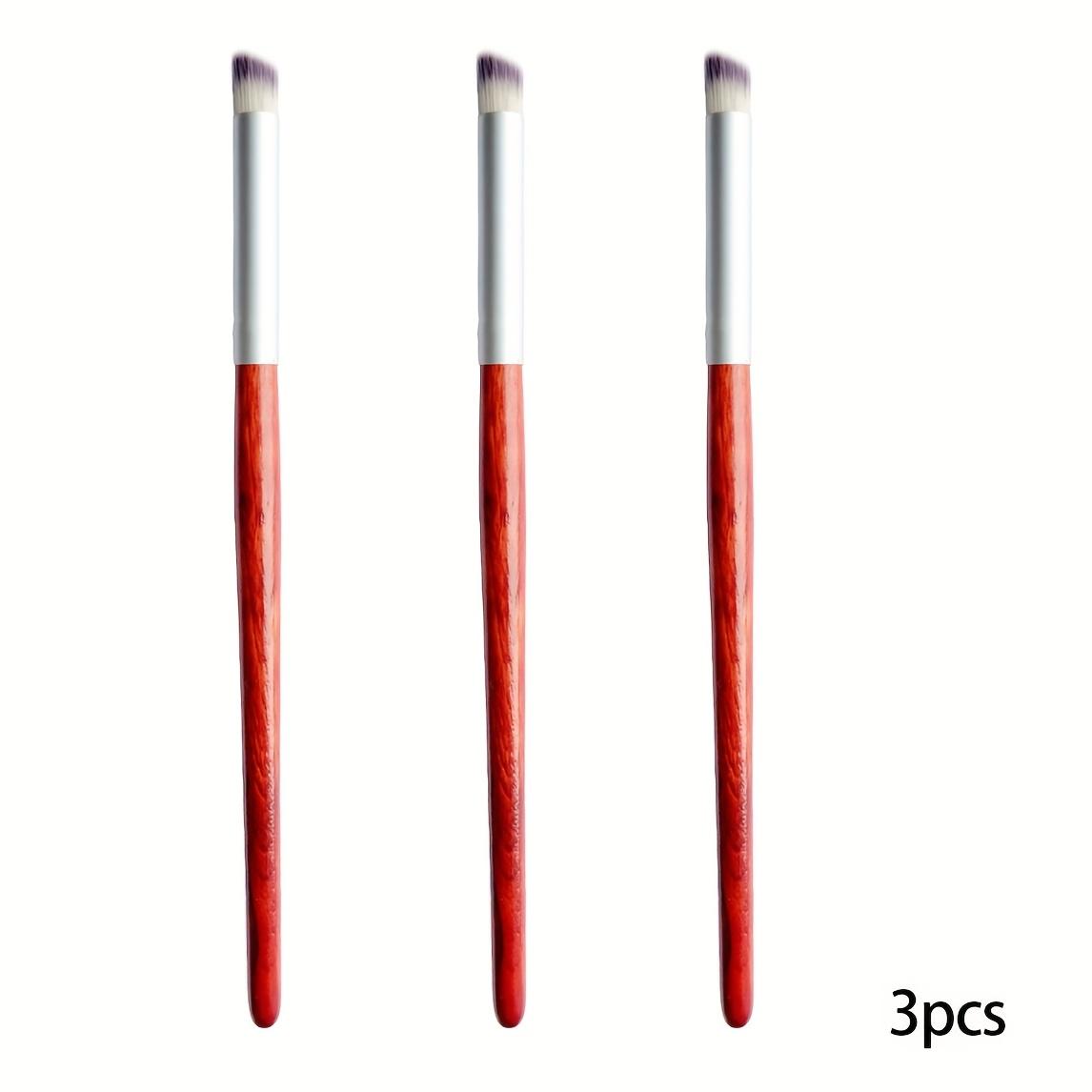 TEMU 3 pinceles para decoración de uñas, herramientas para uñas, bolígrafo de cristal, bolígrafo degradado en , bolígrafo degradado estrellado, cepillo de uñas marrón de cerdas suaves