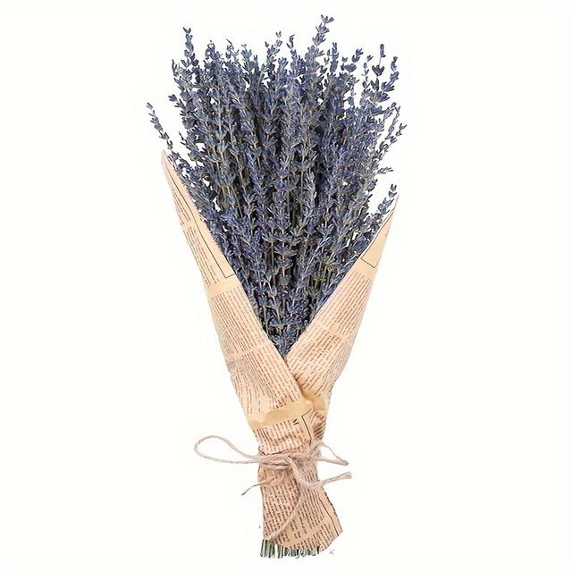 TEMU Premium Dried Lavender Bundle - 100+ Stems, 15-17" Bouquet For Home Decor, Showers, Crafts & Aromatherapy