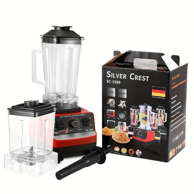 TEMU 2 In 1 Electric Blender 2000w High Blender Food Processor Smoothie Kitchen Juicer Stationary