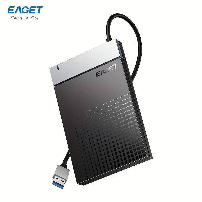 TEMU Eaget 2.5'' External Hard Drive Enclosure Usb 3.0 To Sata Iii External Hard Drive Case For 7mm/9.5mm 2.5 Inch Ssd Hdd With Uasp (hdd Not Included)
