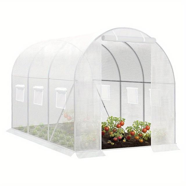 TEMU 1pc Serre Résistante aux UV - Tente de Jardin Étanche pour Plantes & Légumes, Matériau PE Durable