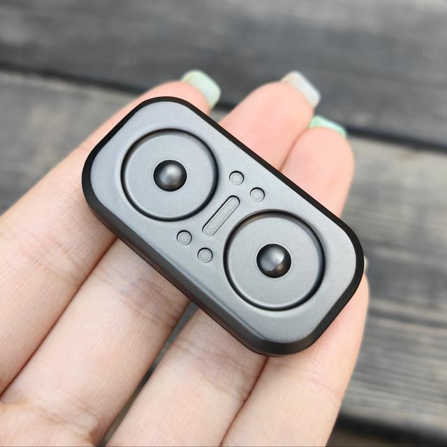 TEMU Eulen-Schiebzeichen EDC Entspannungsspielzeug - für Halloween- & Weihnachtsgeschenke, Schwarzes Metall