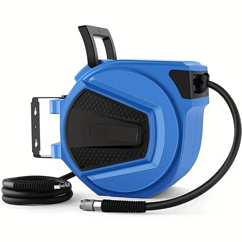 TEMU 1 Unit Of -meter Compressed Air Hose Reel Plus An 1.5 Meters, Featuring An Automatic Reel Mechanism, A 1/4" Quick Coupler, Design, 180° Swivel , A Pressure Of 20 Bar, A Diameter Of 9.5 Mm