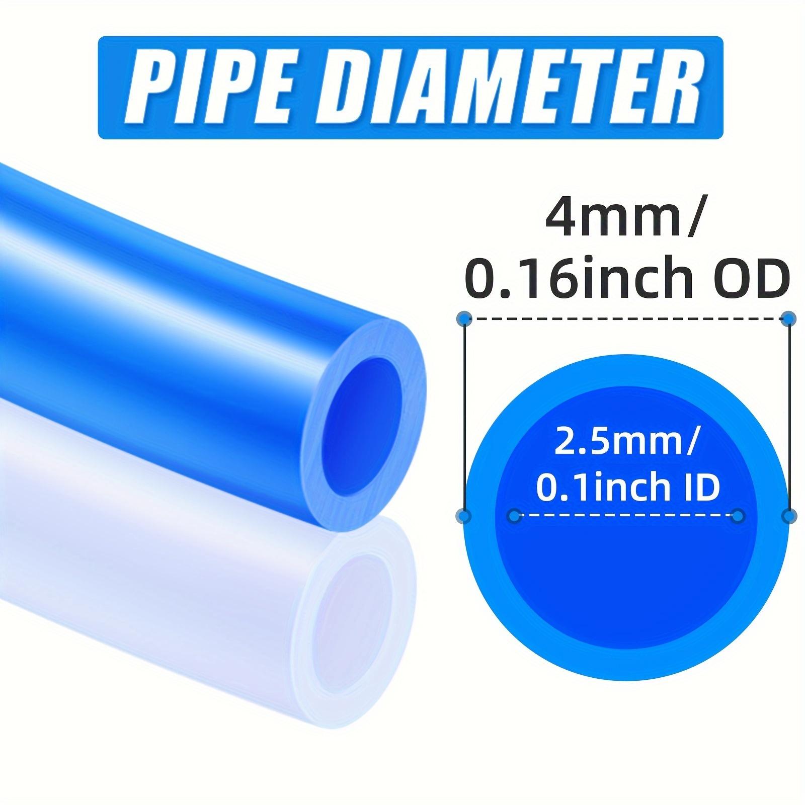 TEMU Pneumatic 4mm 6mm 8mm 10mm 5/32" 1/4" 5/16" 3/8" Outer Diameter Blue Pneumatic Pu Hose For System Or Liquidansmission 10 Meters 32.8 Feet