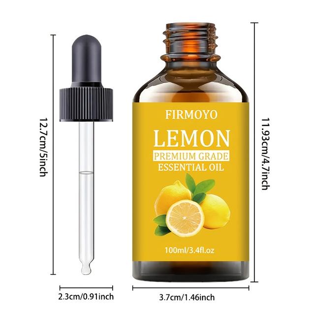 TEMU 30ml/100ml Oil, From Plant , Moisturizes And Hydrates The Skin, Hair, Suitable For Massage, Humidifiers, And Diffusers, Lemon Fragrance, Suitable For Types, Perfect As A Holiday Gift.