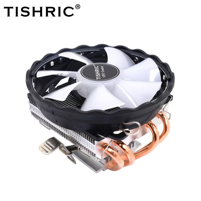 TEMU Tishric 4 Copper Pillars Cpu Cooling Fan, A Quiet 4 Pin Pwm Rgb Cooler Compatible With For Lga 1150, 1151, 1155, 1156 And Amd Am3, Am4