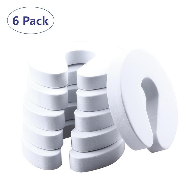 TEMU 6pcs Door Pinch Guard And Door Slam Stopper, Use Safety Made Of Soft Foam To Keep Door Open