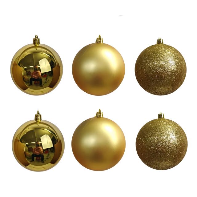 TEMU 6/10cm 크리스마스 볼 세트 - 광택 & 무광 마감, 골드 & 브라운 구형 장식품, 홈 데코용, 전기 불필요, 클래식 스타일, 홀리데이에 완벽, 크리스마스 장식, 크리스마스에 최고