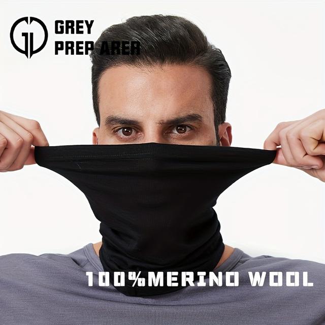 TEMU Jednokolorowy Uniseksowy Szal z Wełny na Zewnątrz – Szybkoschnący, Oddychający, Ciepły Osłona Twarzy