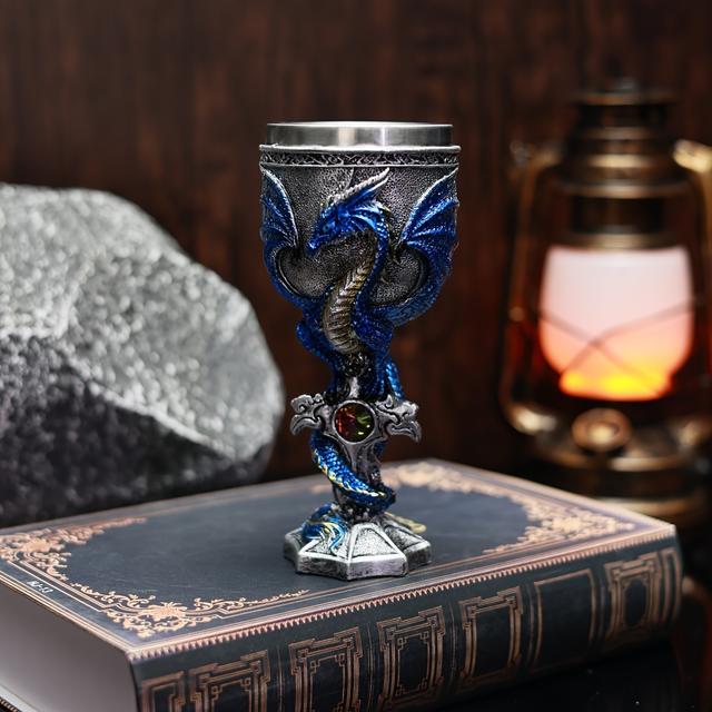 TEMU 2024 War Wine Glass, Stainless Steel Wine Glass For , Great Gift For Halloween And Christmas, High-end And Table Decoration Water Glass