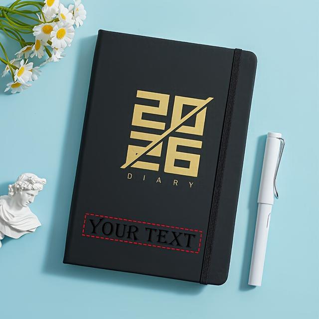 TEMU Custom 2026 A5 Daily Notebook With Pen, 365-day Calendar Organizer Set In Gift Box