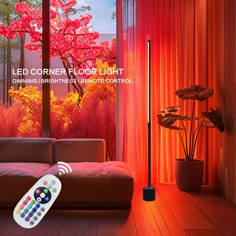 TEMU 1pc Versatile Rgb Led Floor Lamp, Remote Control, Usb Powered - Modern For
