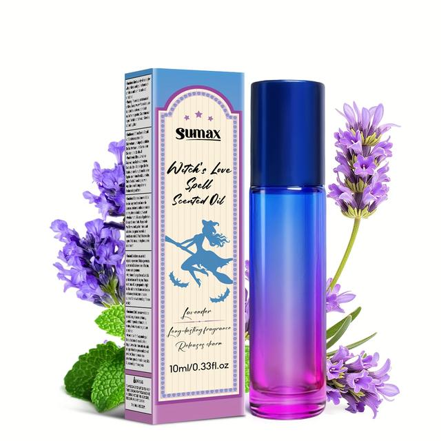 TEMU زيت عطري سحر الحب الساحرة - رائحة اللافندر، يدوم طويلاً، خفيف الوزن وسهل الامتصاص، يرطب ويعطي، يترك البشرة . مثالي كهدية للعطلات مثل الهالوين والكريسماس، صغير الحجم وقابل للحمل.