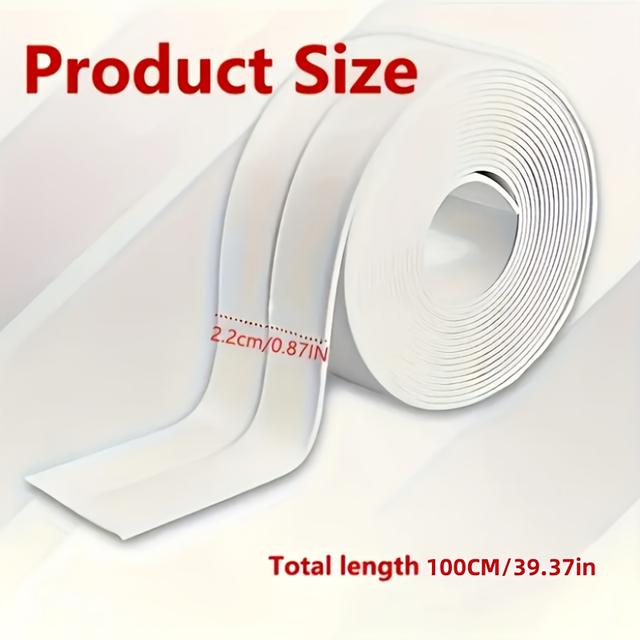 TEMU 4 Rolls Of Grout Tape, Long-lasting Self-adhesive Strips, Suitable For Bathroom And Kitchen, Grout Tape, Instant Application, No Tools Needed, Peel And Stick