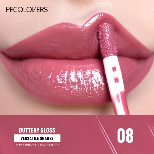TEMU 1 szt. Nawilżający Błyszczyk do Ust - Orzeźwiająca, Nie Tłusta Tekstura, Błyszcząca, Długotrwała Szminka w Płynie, Prezent dla Kobiet