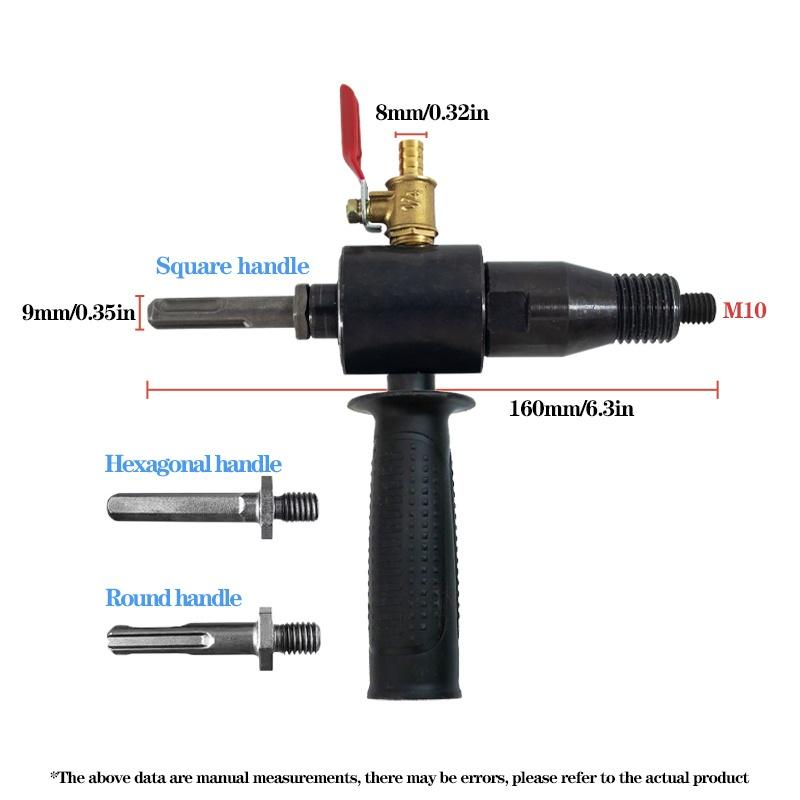 TEMU 1 Set Of Rotary Hammer Adapter, Rotary Hammer Water Injector, Water Injection Device, Rotary Hammer Adapter, Adapter For M10 Threaded Connector