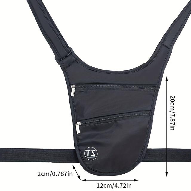 TEMU Nová módní unisex hrudní taška pro práci, každodenní cestování a sport – Lehká přenosná ramínková taška s velkou kapacitou a více kapsami