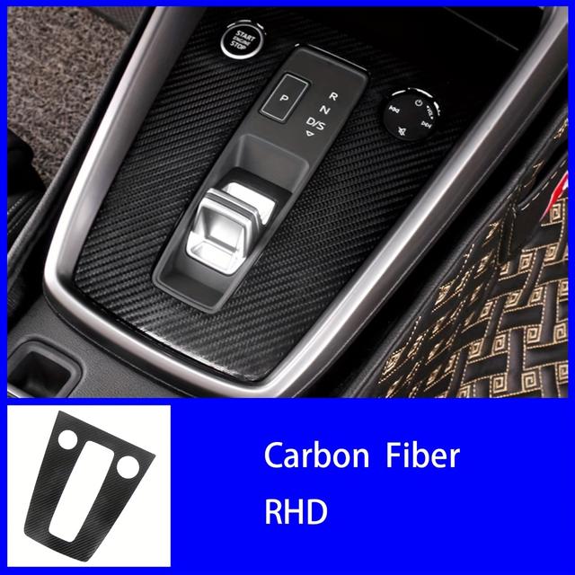 TEMU 1pc Carbon Fiber Car Console Panel Frame Cover Sticker - Carbon Fiber Design, Durable Protective Cover For A3 8y 2021 Interior Accessories, Carbon Fiber Car Accessories
