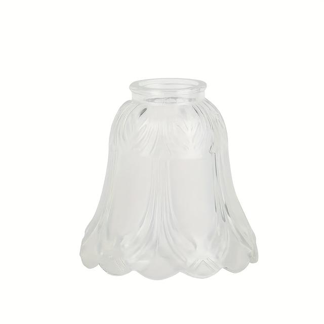 TEMU Pantalla de Lámpara de Vidrio de Lujo Moderno Electroplateado en Color Ganyi Mate Leche para Ventilador de Techo, Lámpara de Cristal, Lámpara de Mesa, Lámpara de Pared Multifuncional