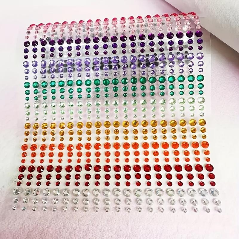 TEMU 15 Farben 900 Stück Acryl Diamant Sticker für Gesichts- und Körperverschönerung - Perfekt für Bühnenauftritte, Konzerte, Partys und Projekte