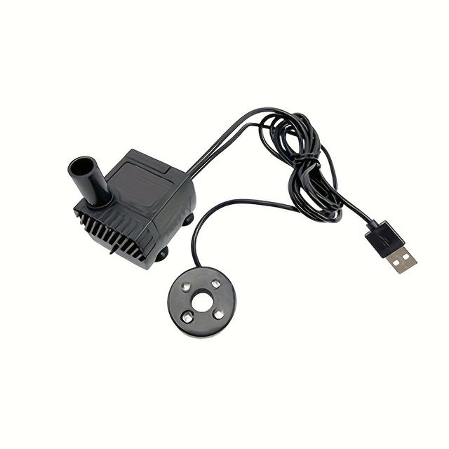 TEMU Fish Tank With Light Pump, Mini Submersible Pump, Suitable For Fish , Turtle Tanks, Waterfall Landscapes, And More, Ipx4, Aquarium Pump, Aquatic Pump, Water Pump, Without Battery