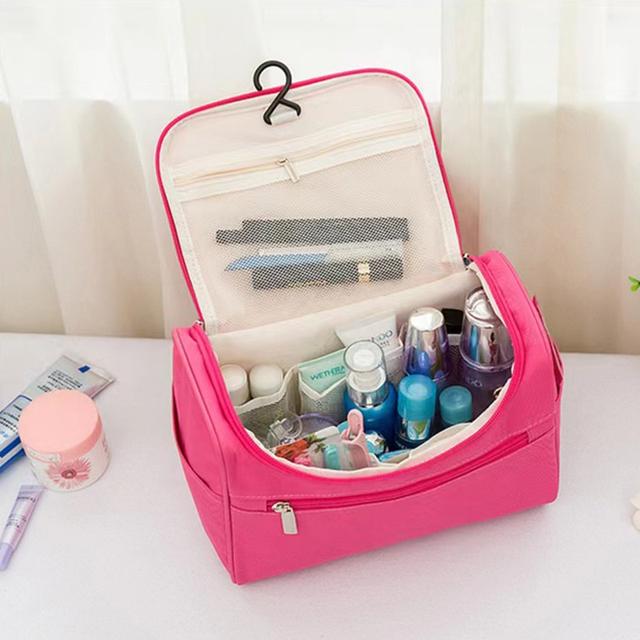 TEMU Travel Hanging High Quality Toiletry Bag, Korean Version Large Capacity High Quality Makeup Pouch Pillow Case, Functional Storage Bag, Large Capacity Travel Organizer