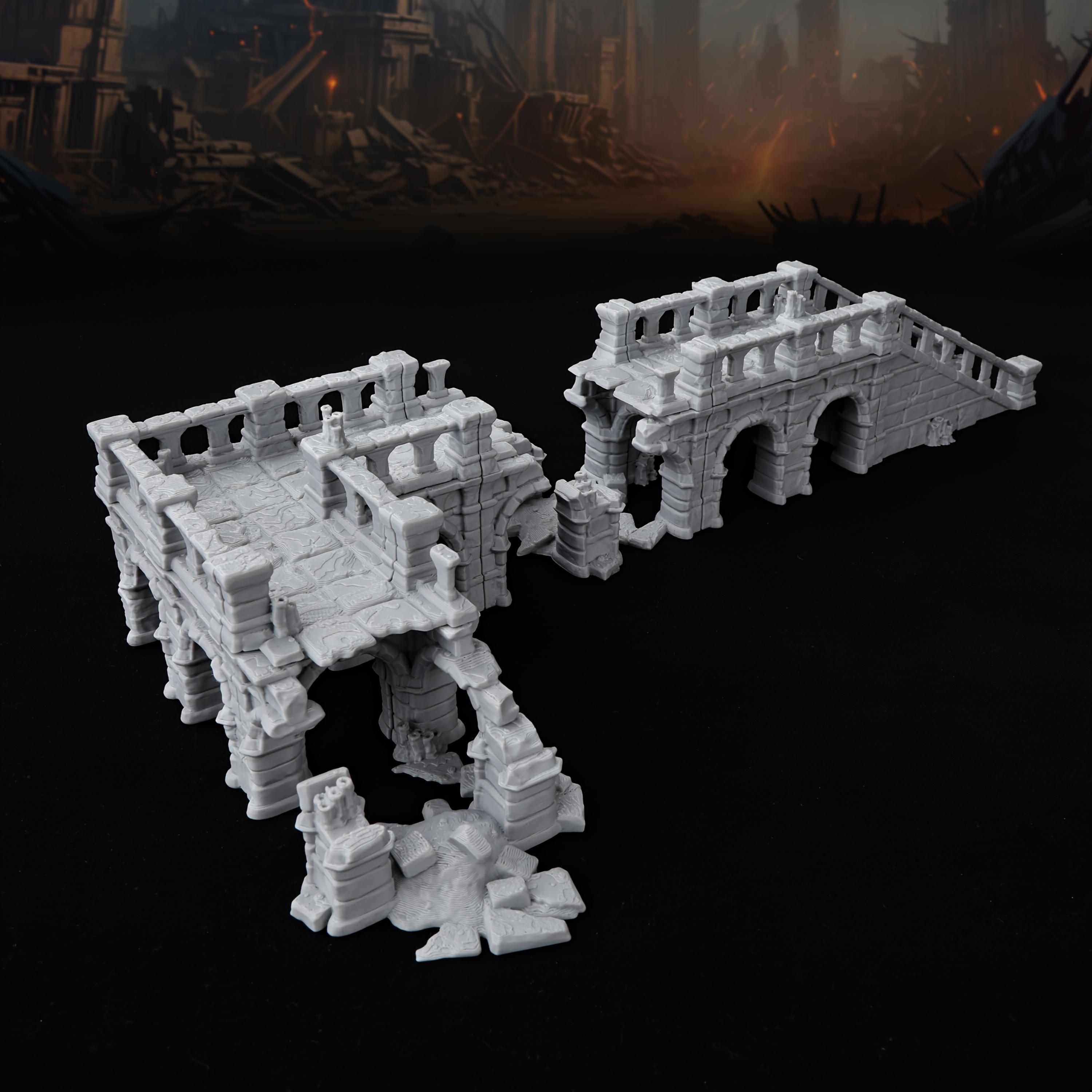 TEMU Elevated Set | Durable Plastic Landscape Additions | Perfect For Tabletop Gaming & | Ideal Gift For Role-playing Fans, Model & Collectors | Grey, Brand: Omglobal