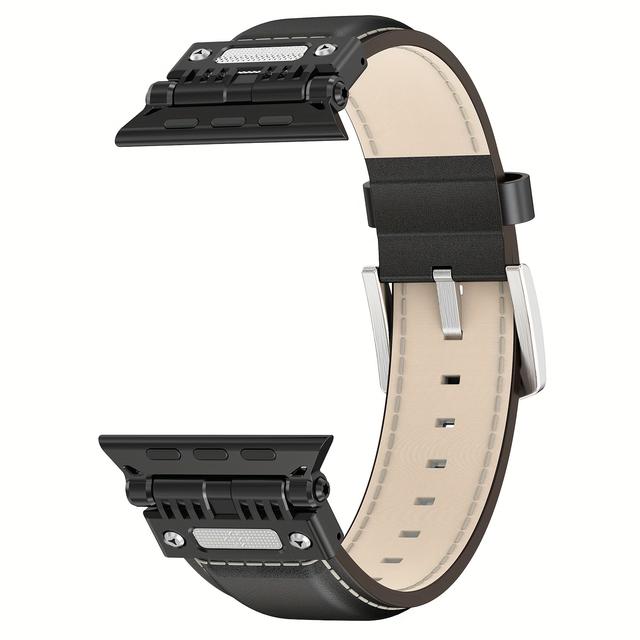 TEMU Genuine Band For Watch /2/1 (49mm), Series11/10 (46mm), Series 9-1(45mm/44mm/42mm) & Sewith Rugged Stainless Steel Metal Connectors - Men's Strap