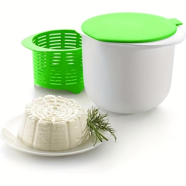 TEMU 1pc Simple Microwave Cheese Maker, Diy Cheese Maker With Green Filter, Kitchen Cheese Maker, Used In Microwave, Kitchen Gadgets