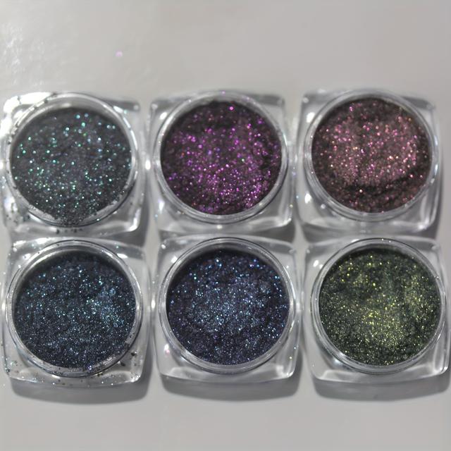 TEMU Iridescent Chameleon Glitter - Sparkling Shimmer Powder For Art, Crafts, Epoxy Resin Diy, Slime, Jewelry & Party Decor, Crafting Essentials | Vibrant Glitter | Durable Glitter