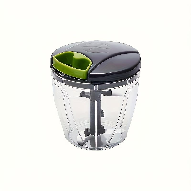 TEMU 1 Stainless Steel Garlic Machine - Manual Food Processor And Multi Chopper With Easy To Pull - Durable, Vegetable, Fruit, Nut, And Slicing - Essential Kitchen Accessory